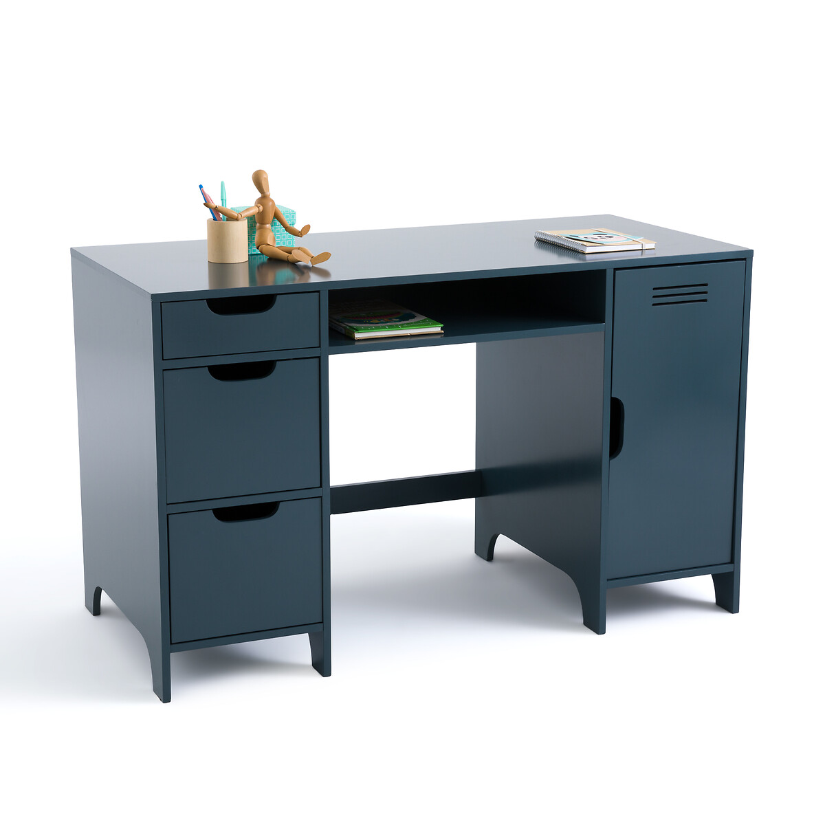 Asper Child’s Desk with Double Cabinets