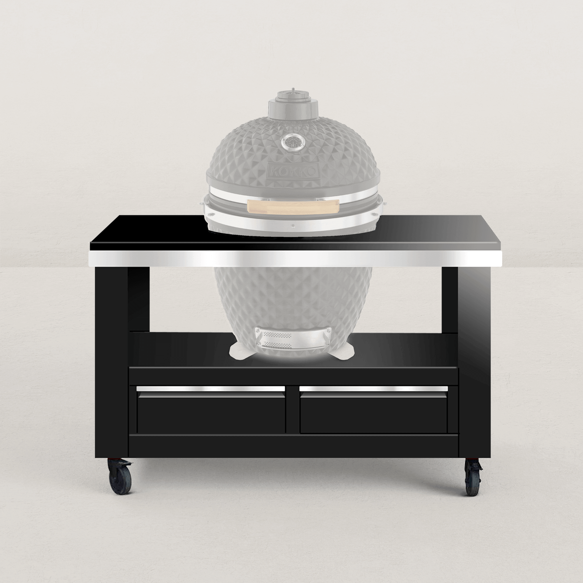 Chariot en métal avec tiroirs pour kamado KOKKO L et XL, KOKKO