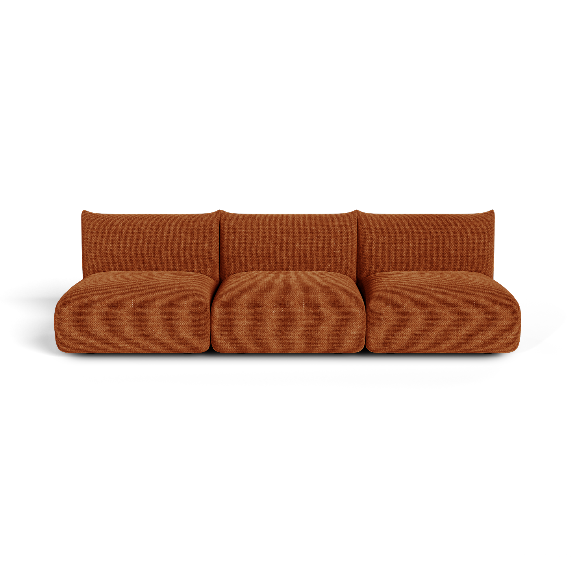 Canapé modulable 5 places en velours chenillé NOOMA, SIA HOME