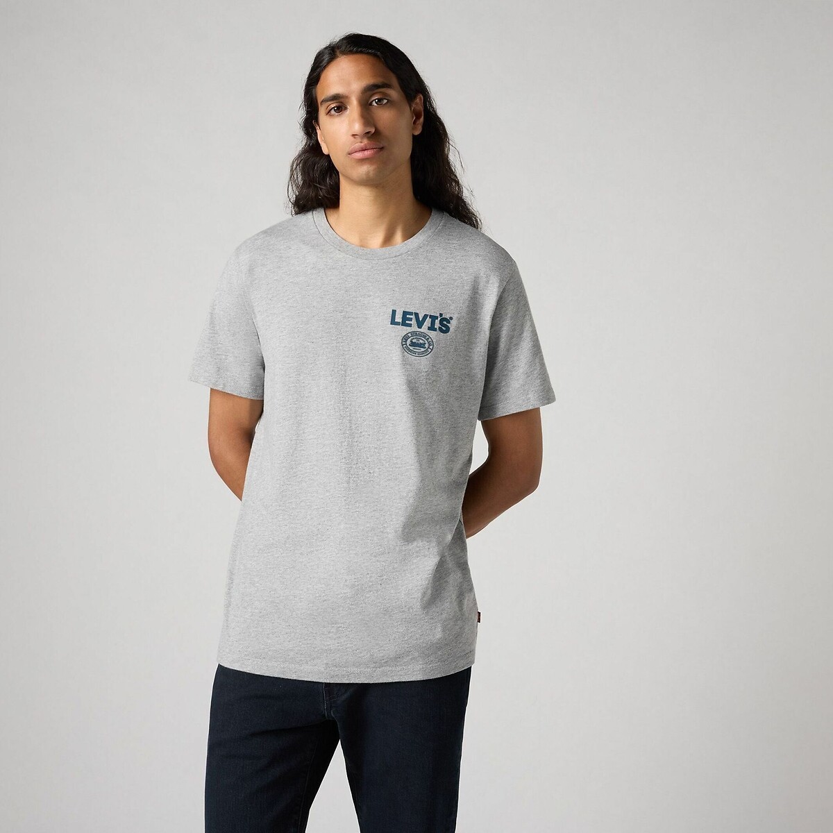 Bedrukt T-shirt met ronde hals