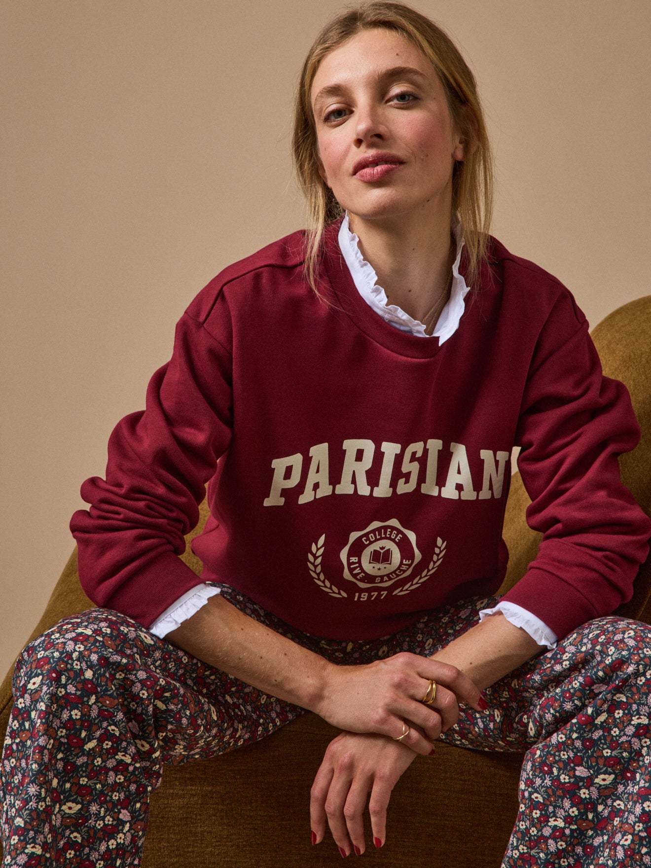 Sweat motif coton biologique, CYRILLUS