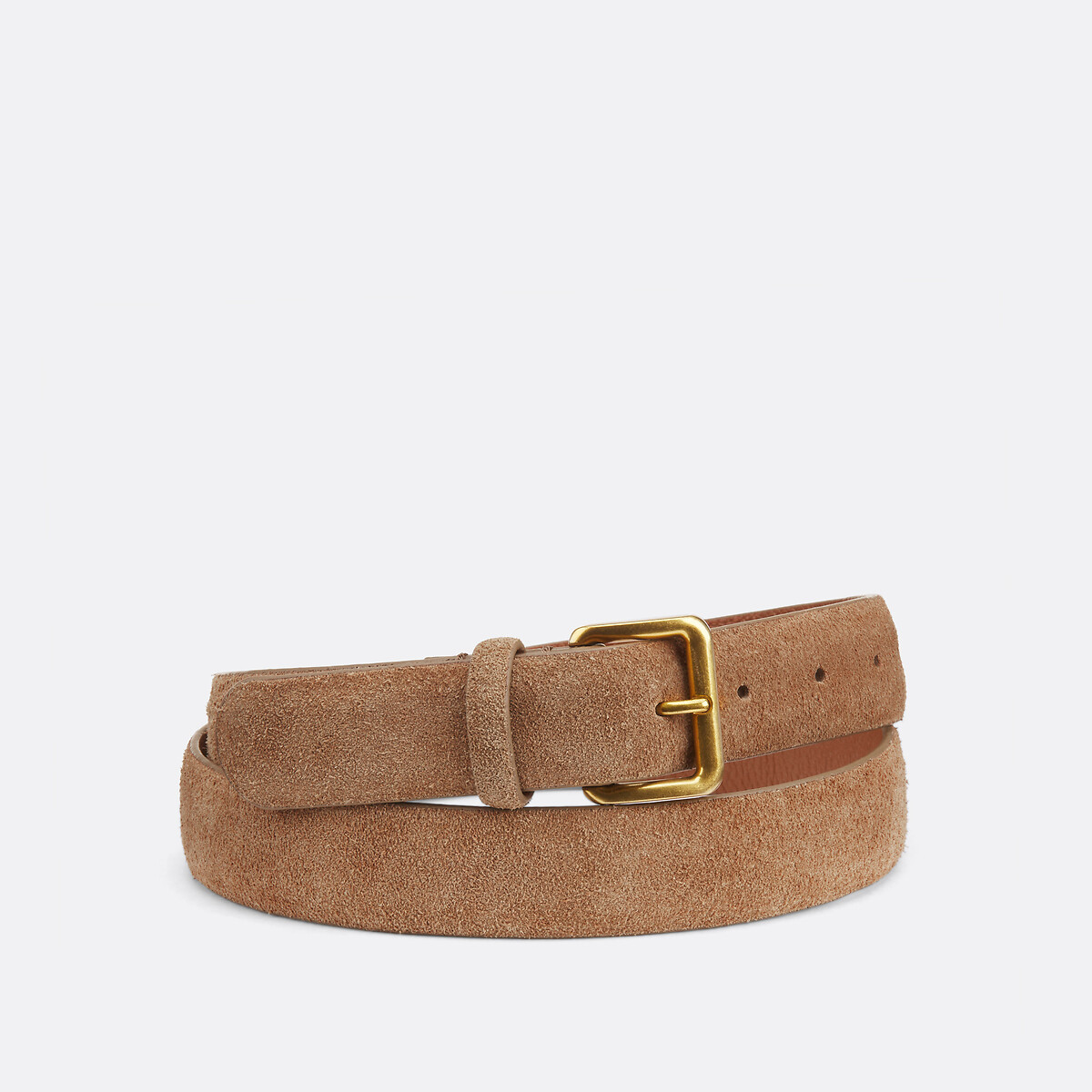 Suède riem met vierkante gesp, LA REDOUTE COLLECTIONS