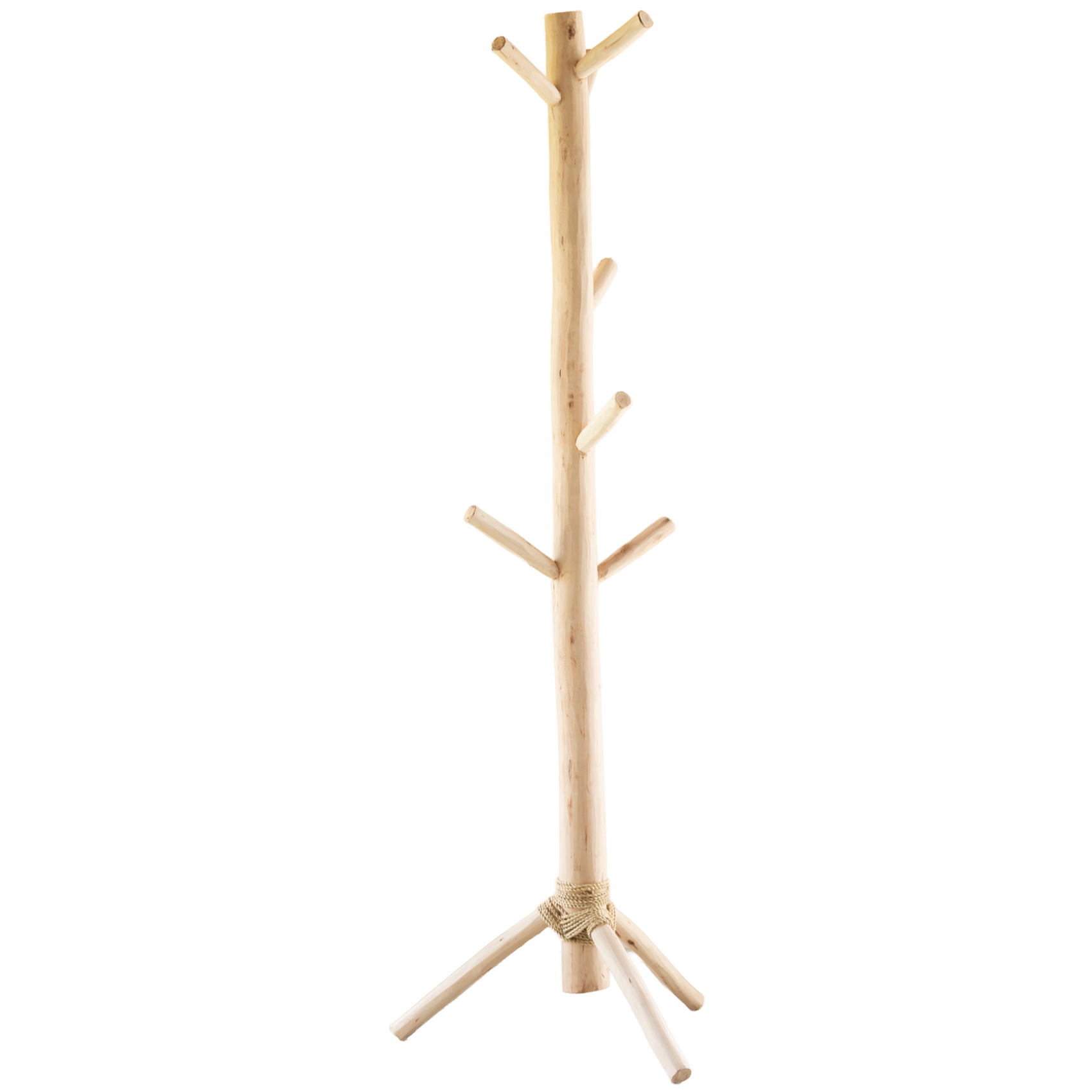 Porte Manteaux bois naturel sur trépied - LOJI, HOME MAISON