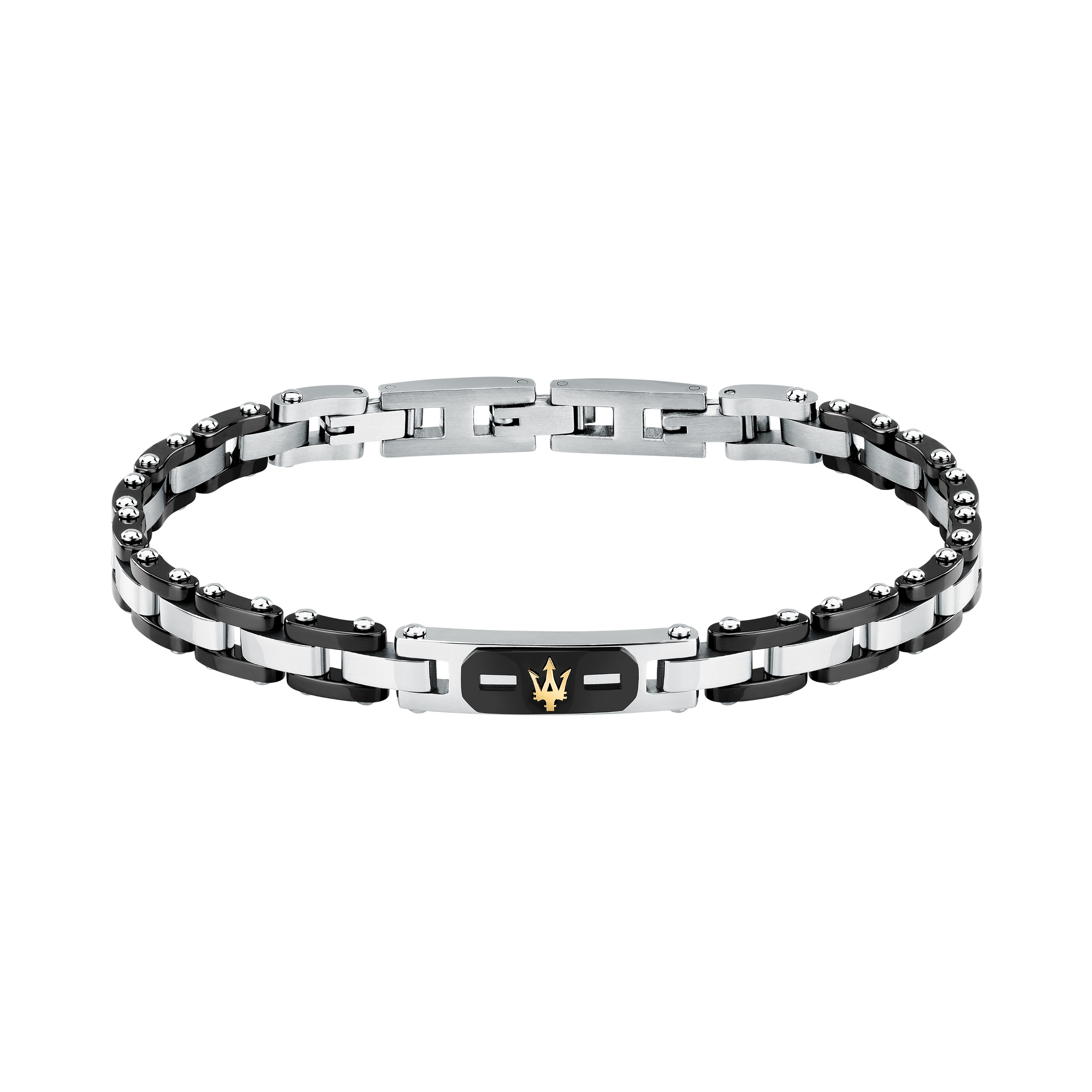 Bracelet acier, or, céramique CERAMIC GOLD, MASERATI