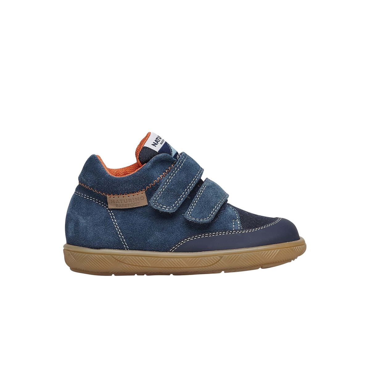 derbies bebe garcon avec semelle bicolore en caoutchouc bleu bottes et  chaussures montantes bebe