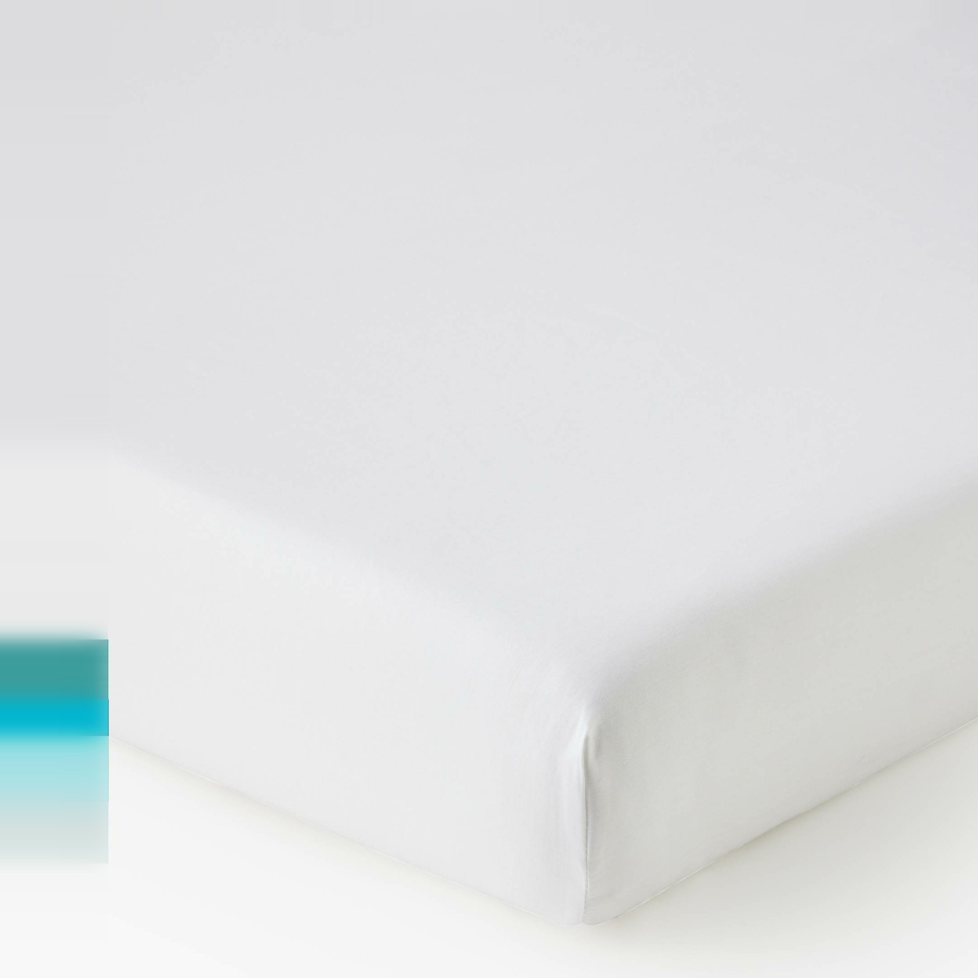 Drap housse, satin de coton bio, MONOPRIX