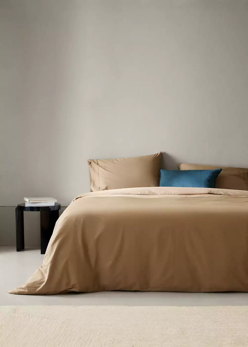 Housse de couette percale de coton 300 fils lit 150/160 cm, MANGO HOME