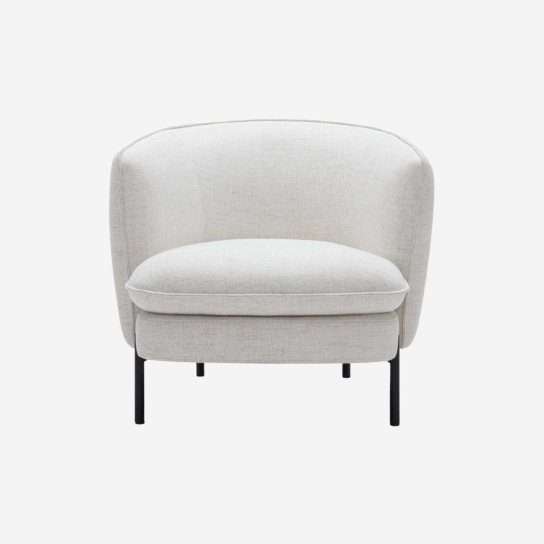 Fauteuil droit lin JUSAN, HABITAT