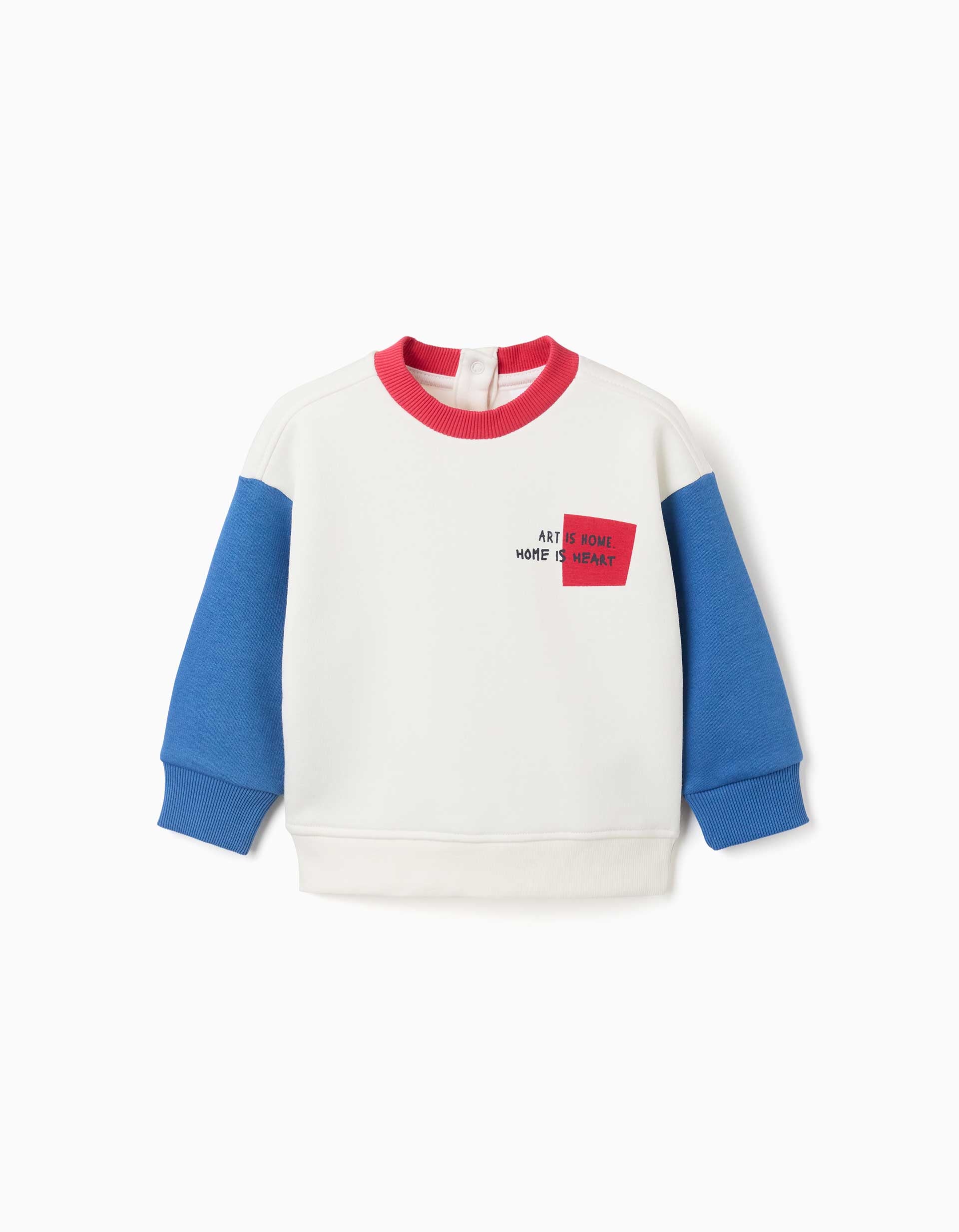 Sweat en coton peigné avec imprimé sur la poitrine, ZIPPY
