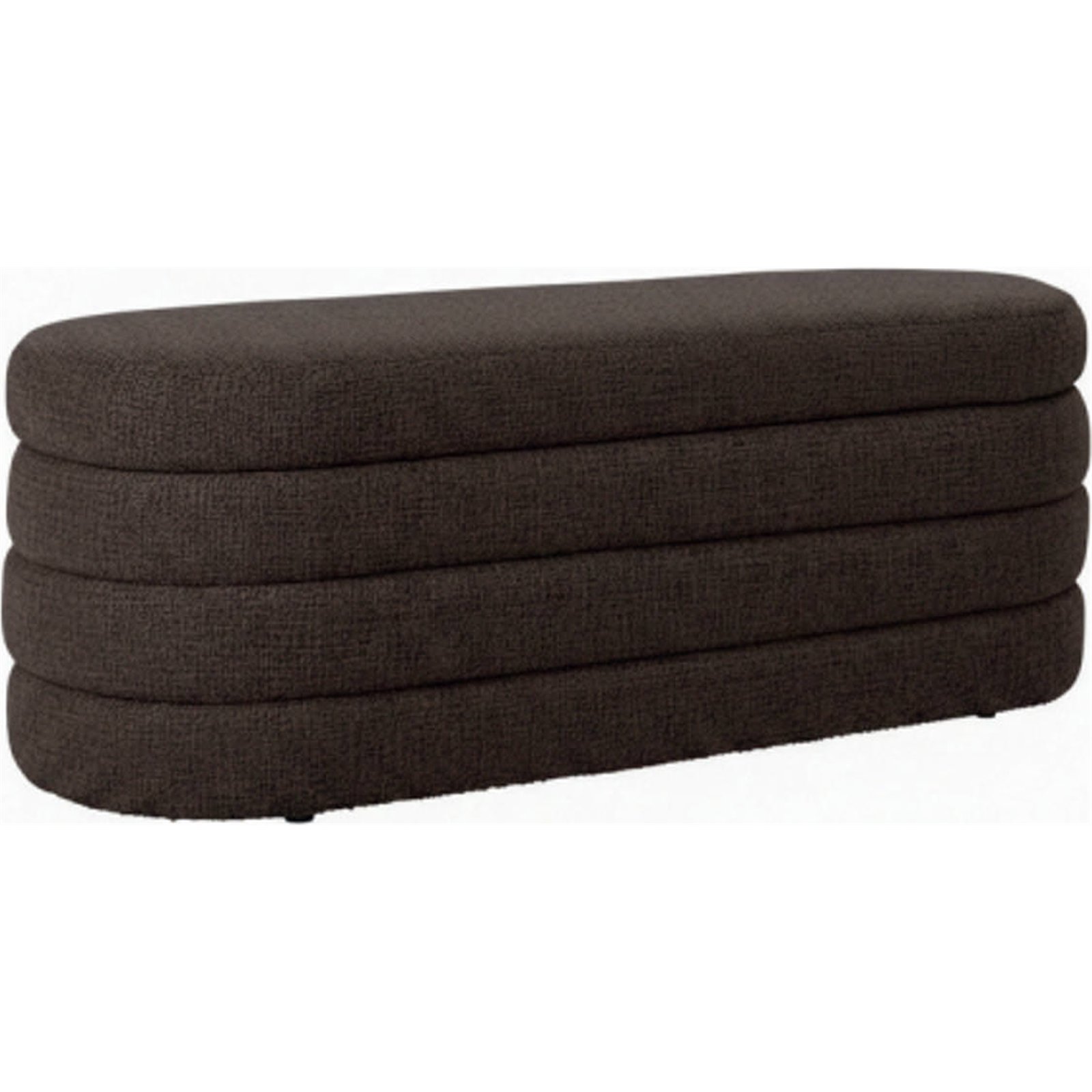 Pouf rectangulaire contemporain à texture, RECOLLECTION