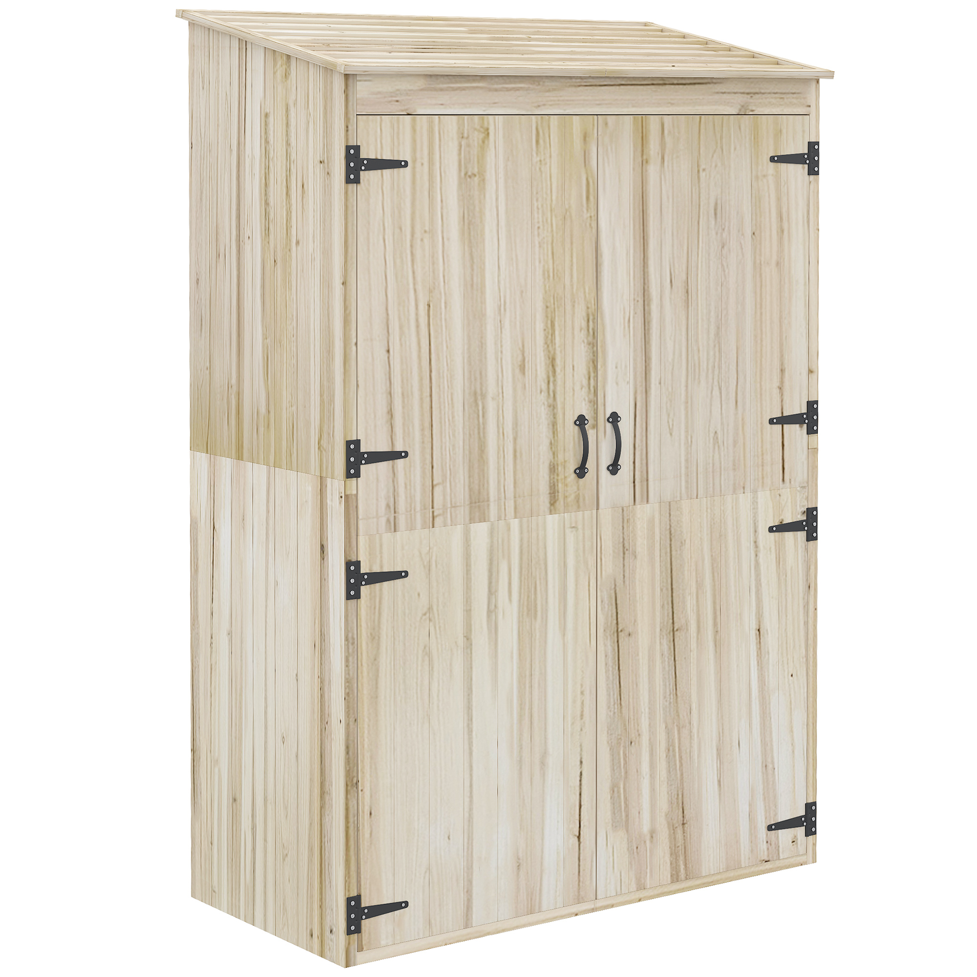 Abri de jardin Bois de sapin Bois naturel, OUTSUNNY