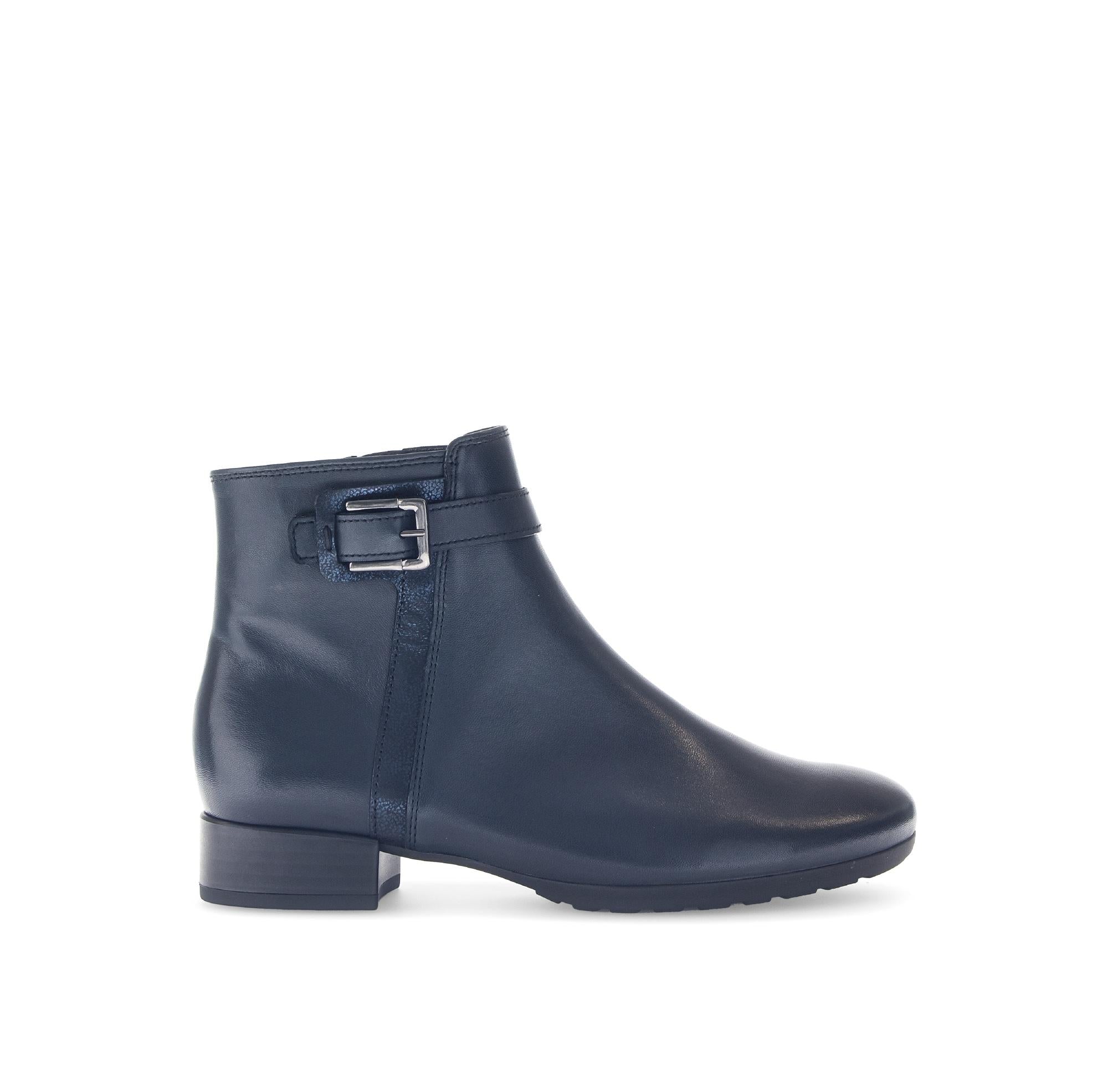 Bottines en cuir lisse à talon décroché, GABOR