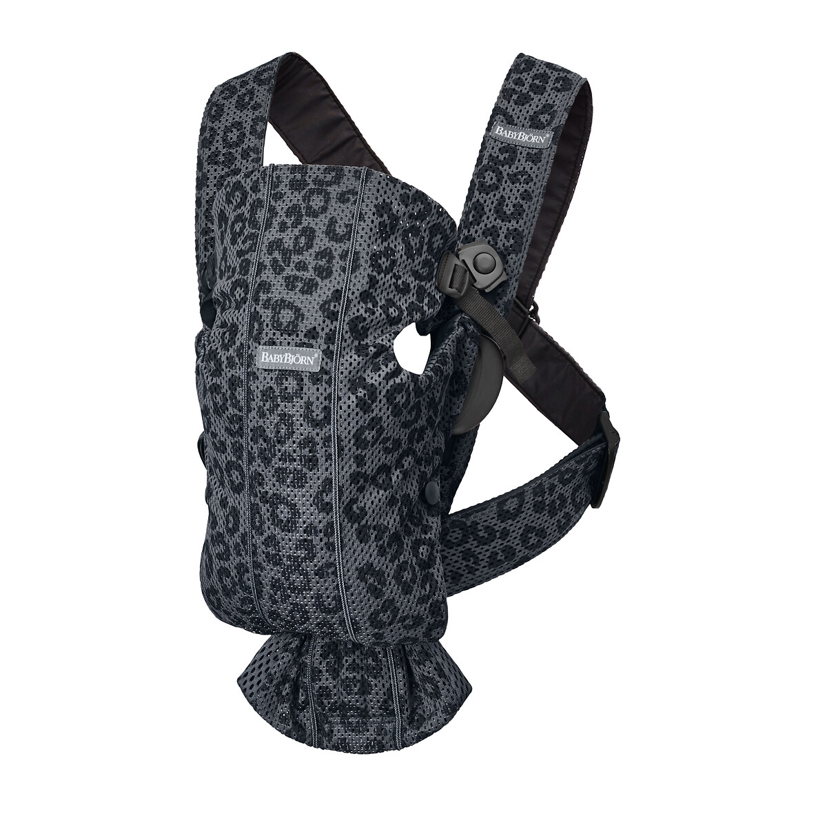 Porte b b mini 3d mesh Babybjorn l opard gris noir La Redoute