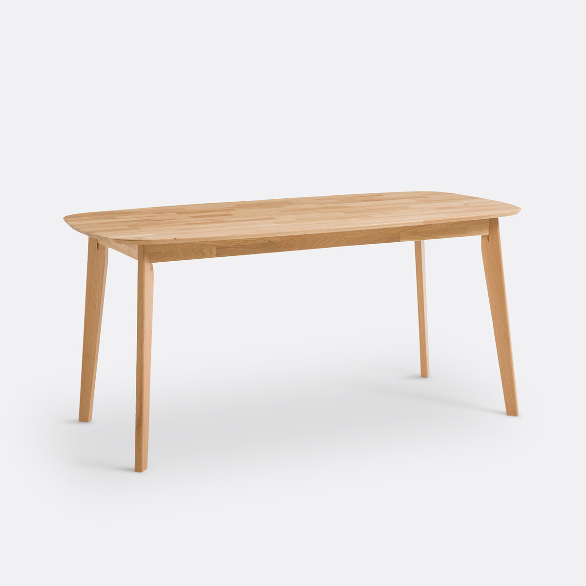 Table À Manger, Rectangulaire, Chêne Massif, 6 Personnes, DALMAR