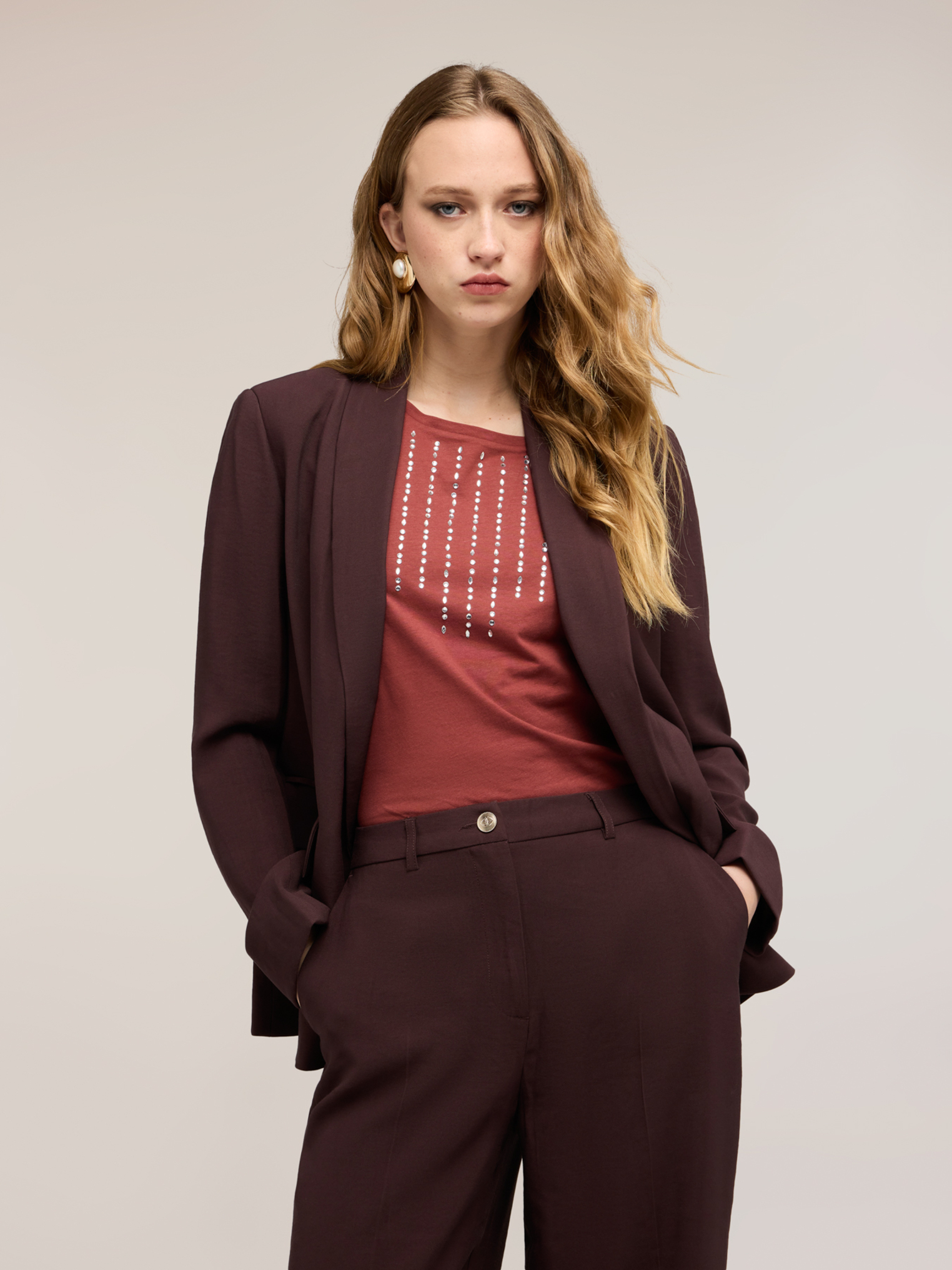 Blazer avec col châle, MOTIVI