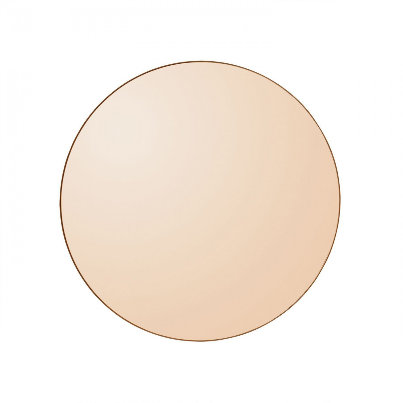 Miroir Mural Circum Teinté Ambre XSmall Rond Diam 50 cm, AYTM