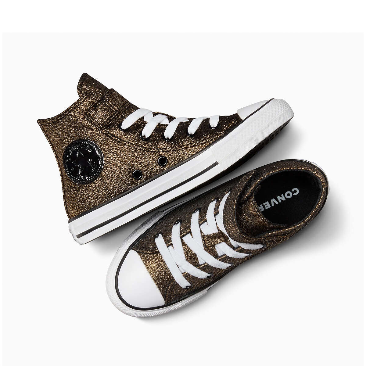 Baskets all star 1v sparkle party noir dor Converse La Redoute