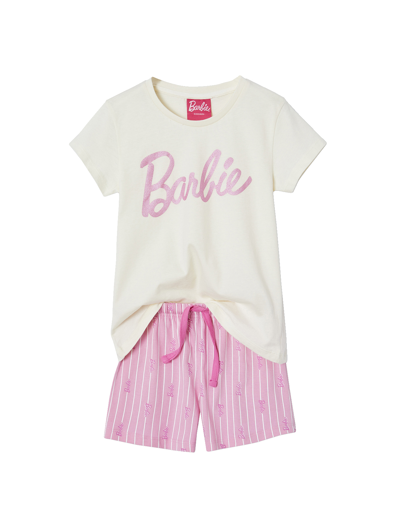 Pyjashort Barbie® motif foil brillant, VERTBAUDET