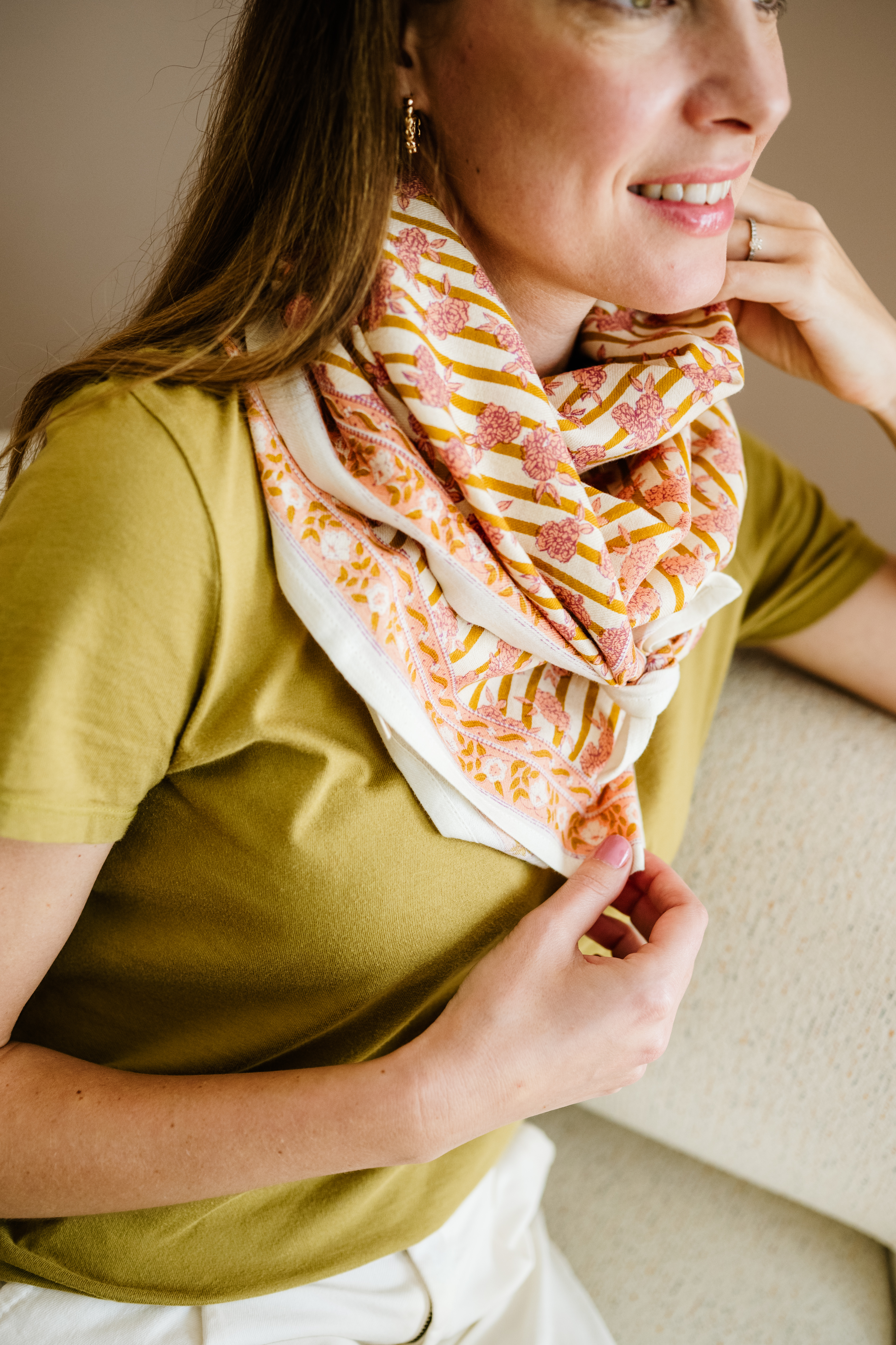 Foulard adulte en coton Mona, BINDI ATELIER