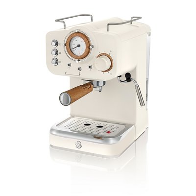 Nordic Pump Espresso Coffee Machine - Cream SWAN