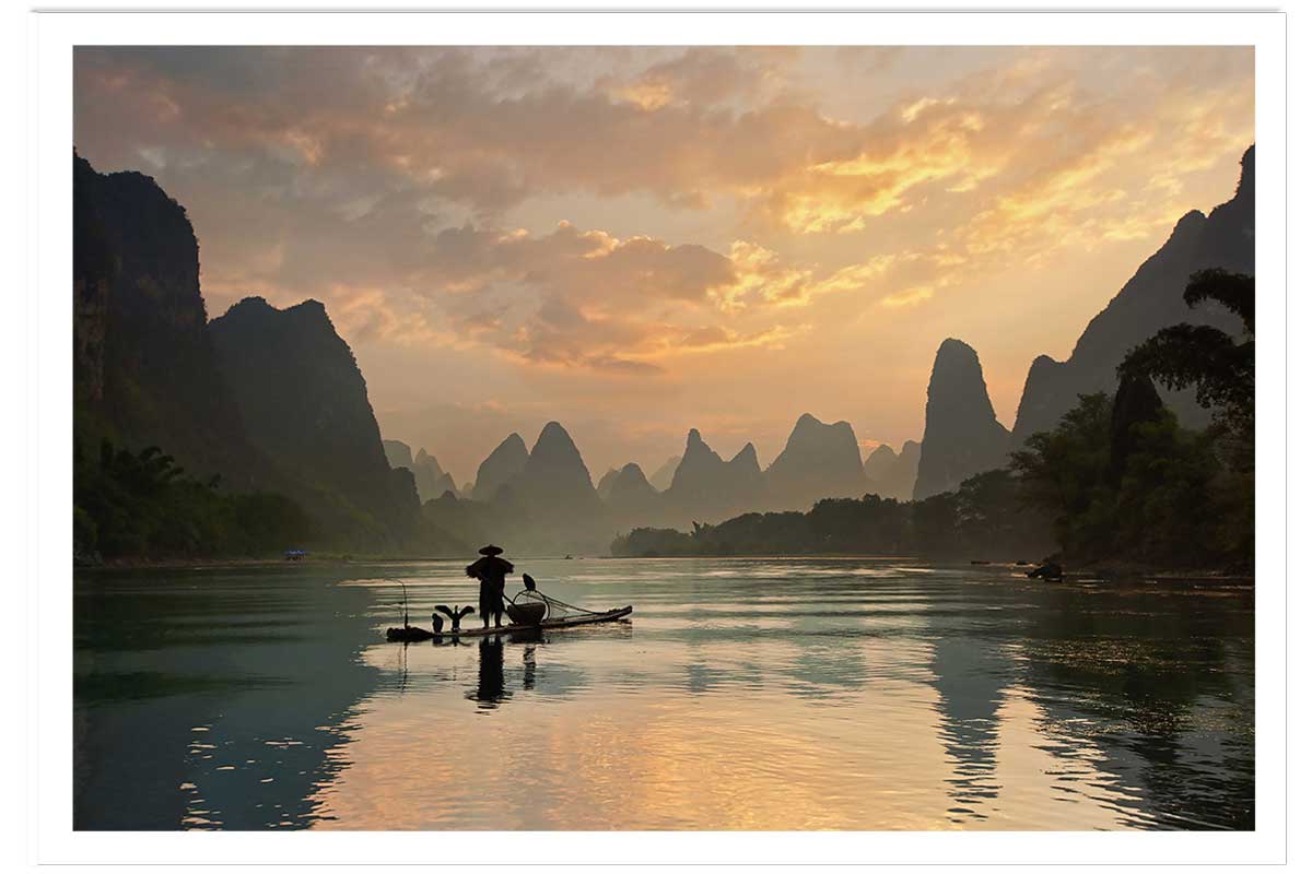 Affiche paysage baie d' halong, HEXOA