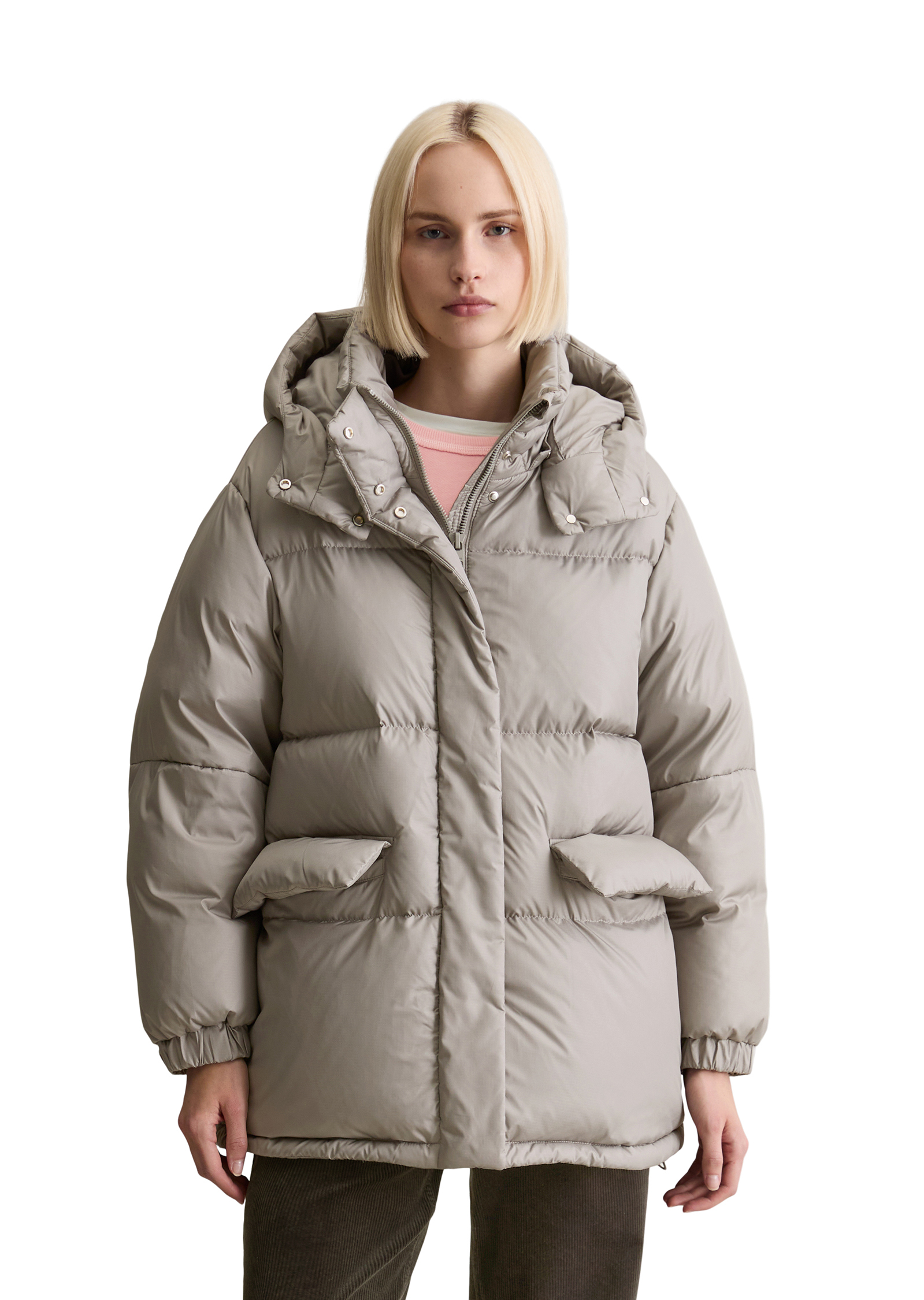 Veste bouffante en duvet oversize en polyester ripstop recyclé, MARC O’POLO DENIM