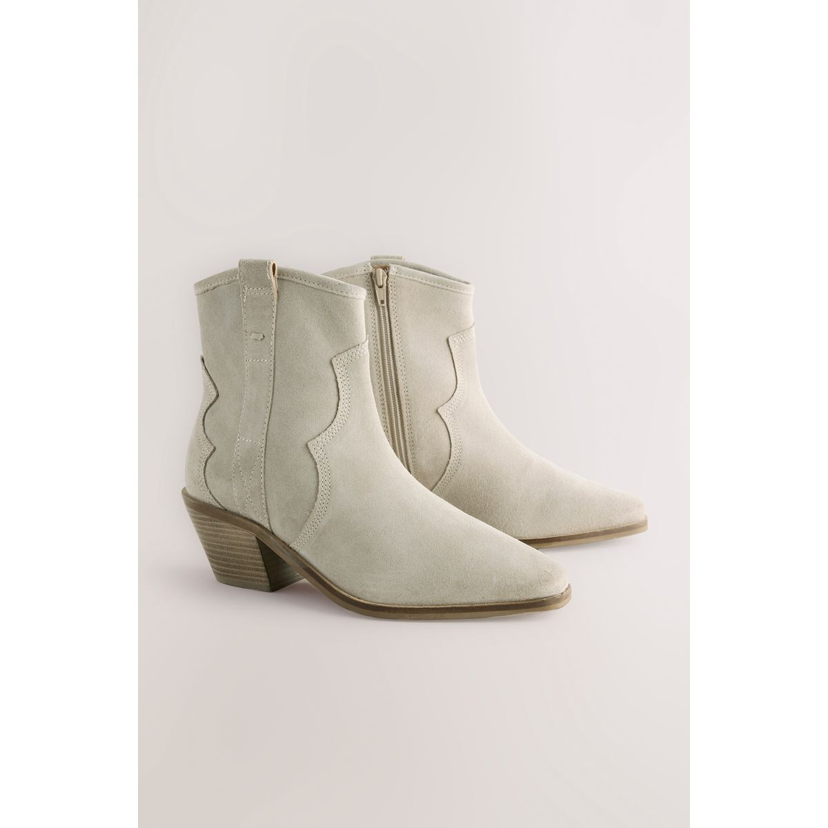 Bottines western en cuir, NEXT