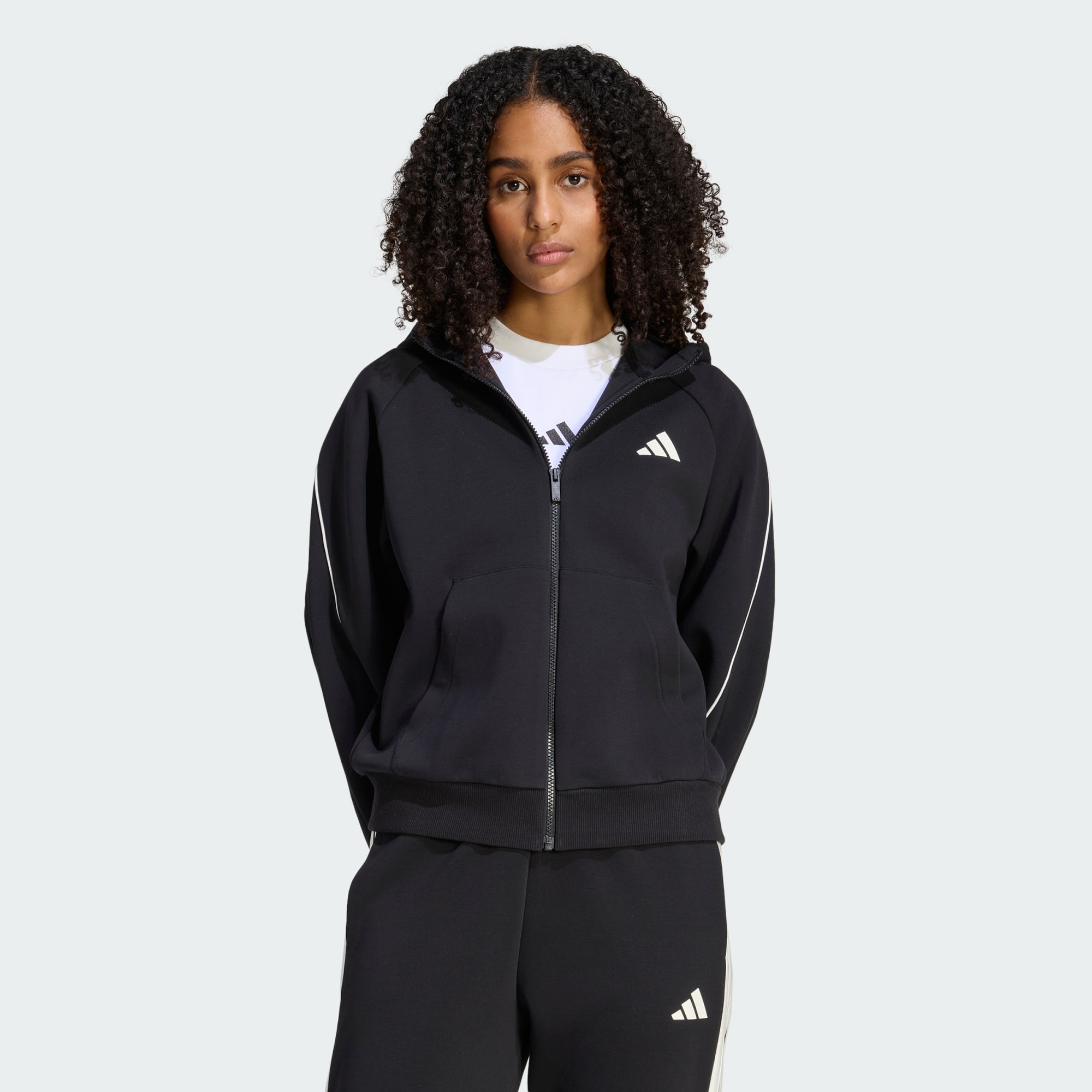 Sweat zippé à capuche STADIUM, ADIDAS SPORTSWEAR