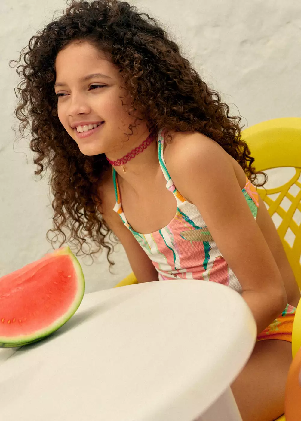 Maillot de bain imprimé fruits, MANGO KIDS