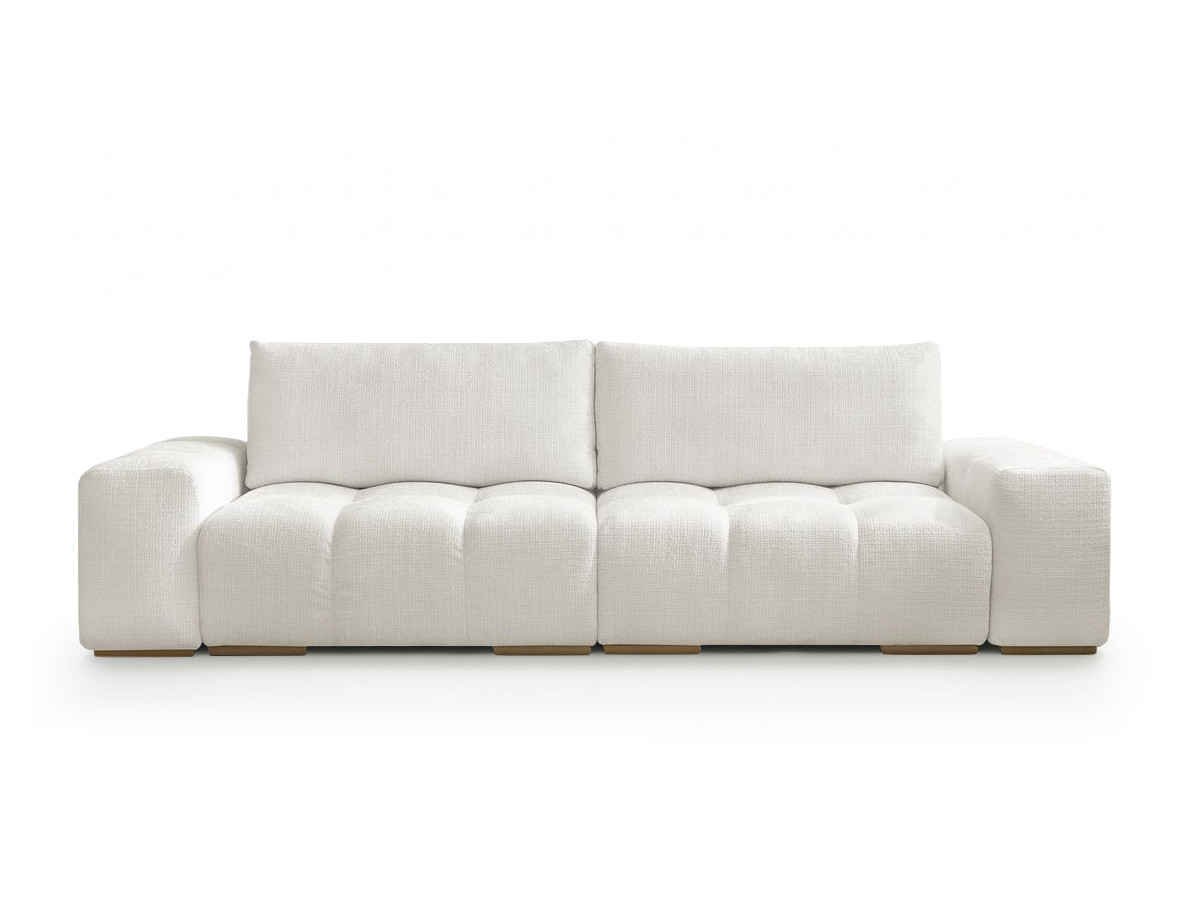 Canapé droit convertible 3 places en tissu texturé, ANAKIN, BOBOCHIC