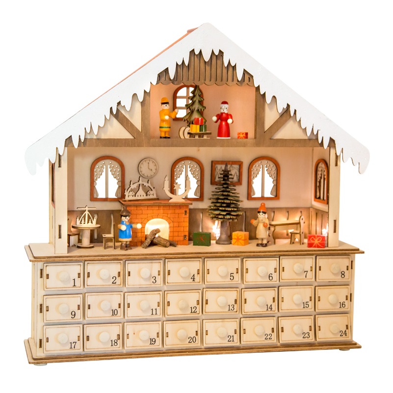 Calendrier de l'Avent illuminé Salon, SMALL FOOT COMPANY