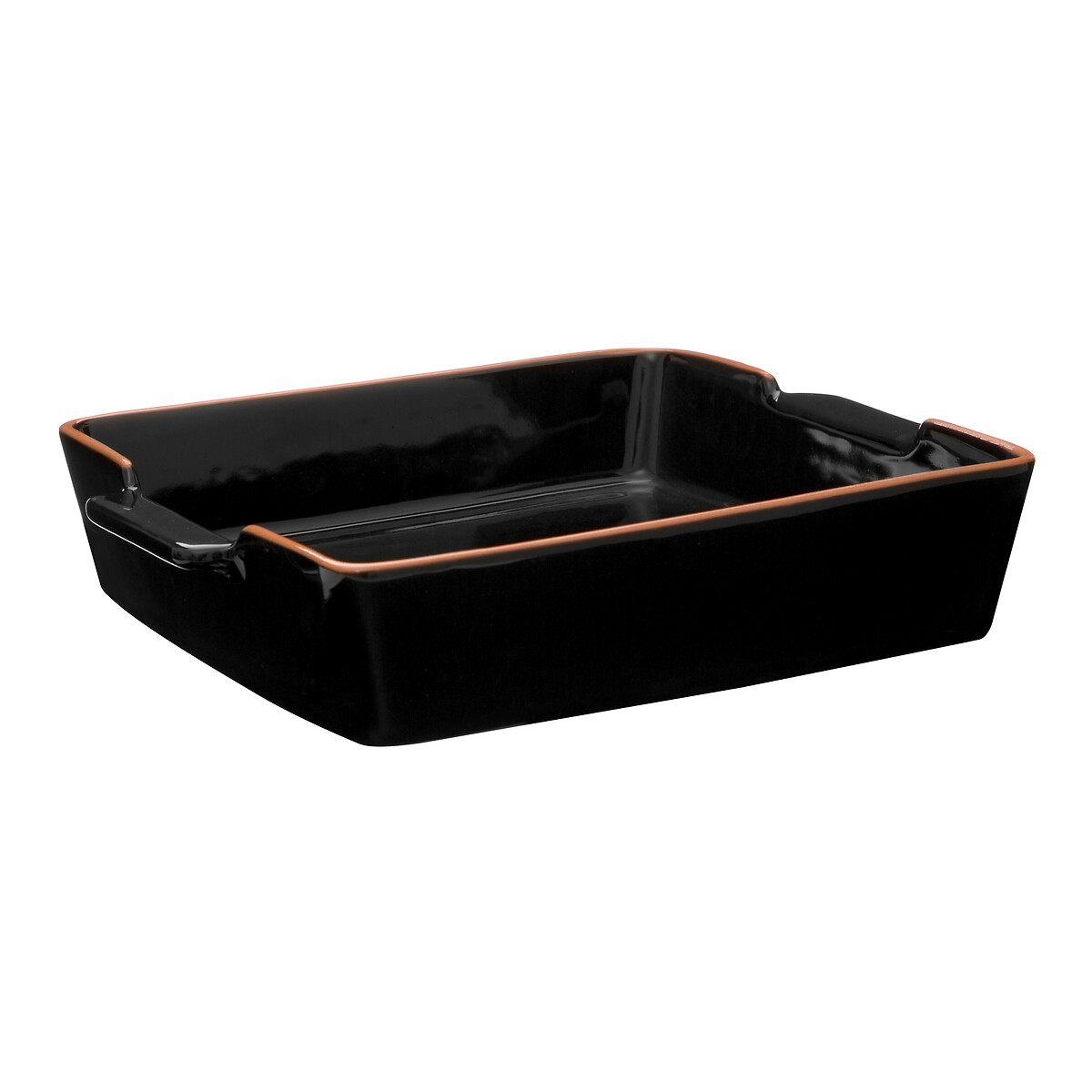 25cm Black Square Terracotta Baking Dish, SO'HOME