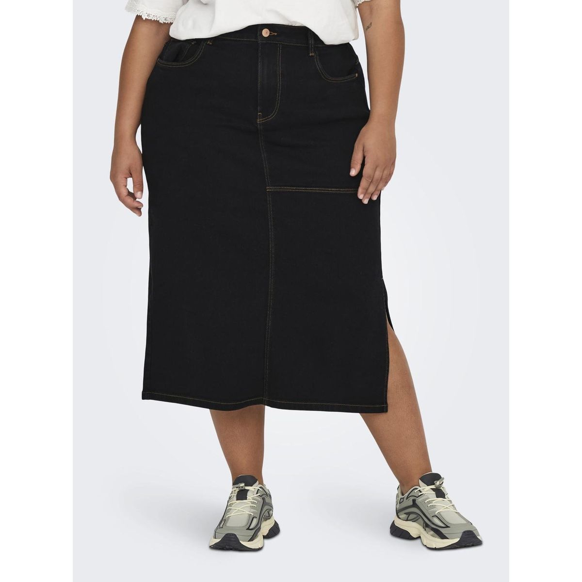 Jupe longue outlet noire grande taille