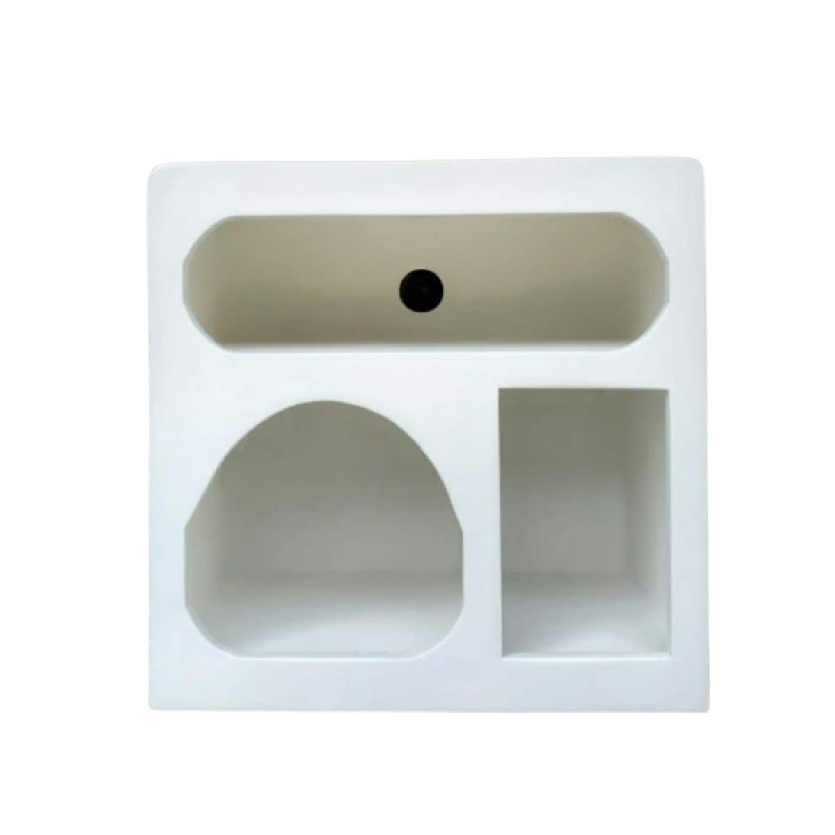 Etagère blanche 3 niches ALMA, PIER IMPORT
