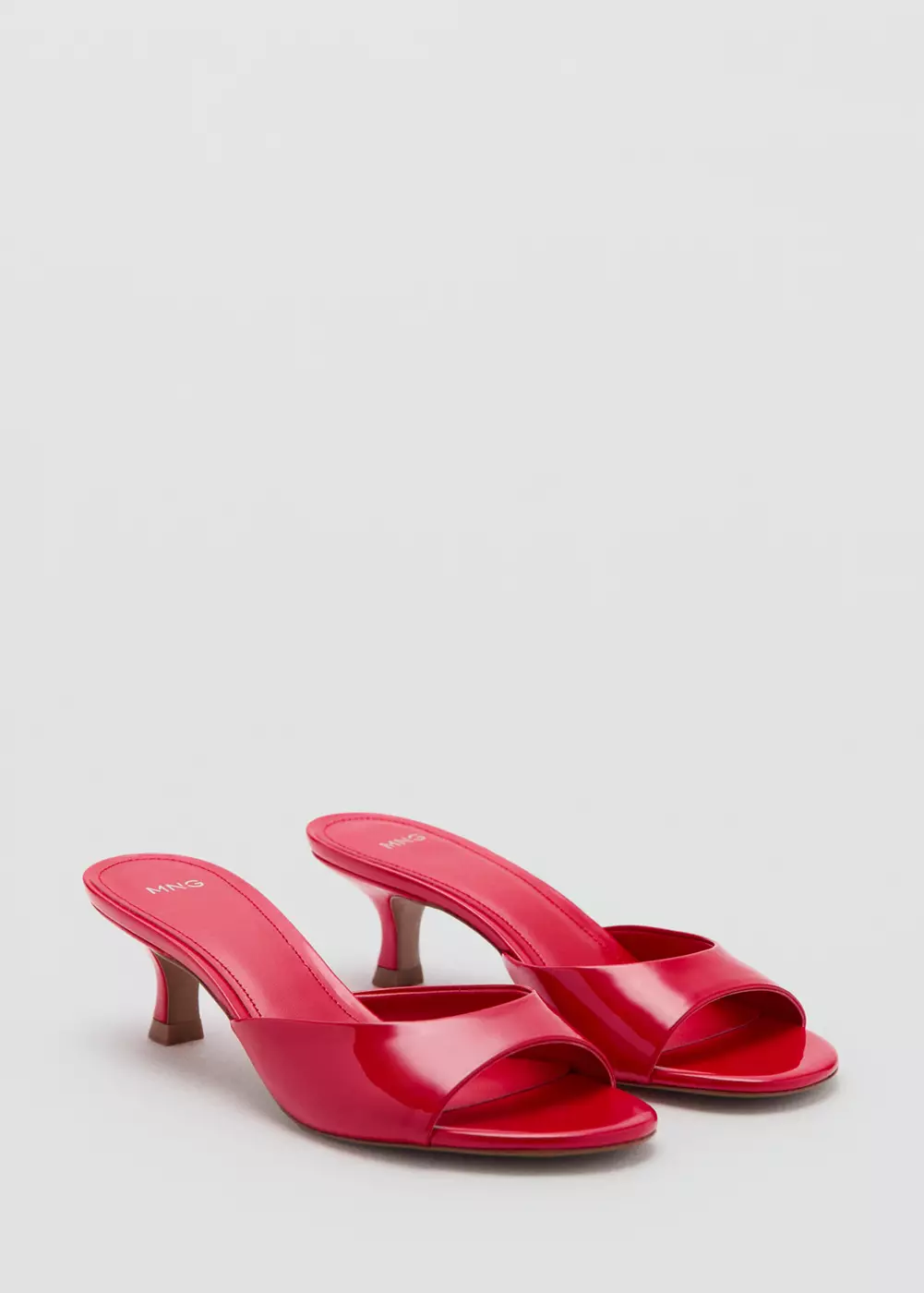 Sandales lanière talon kitten heel, MANGO