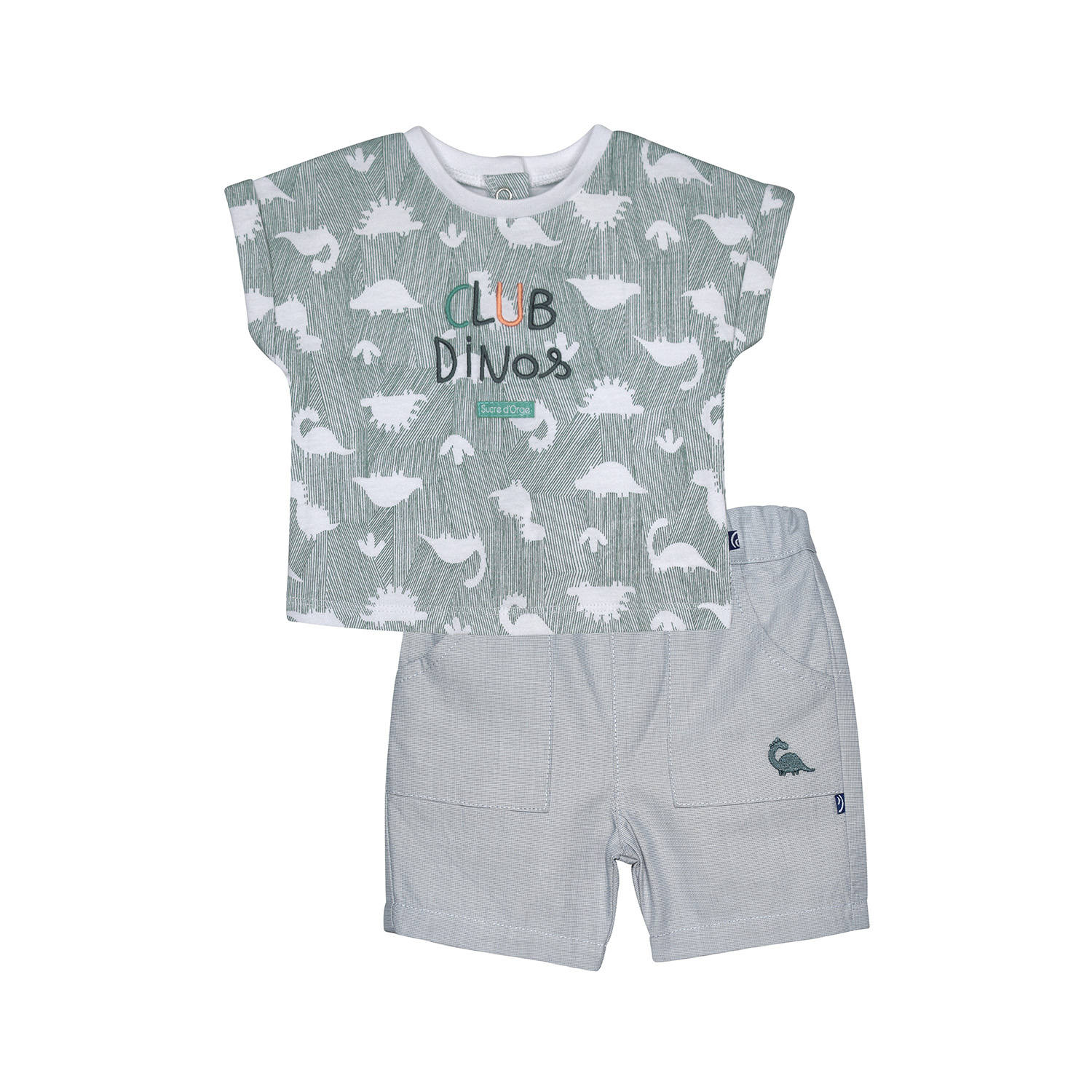 Ensemble t-shirt et bermuda romuald, SUCRE D'ORGE