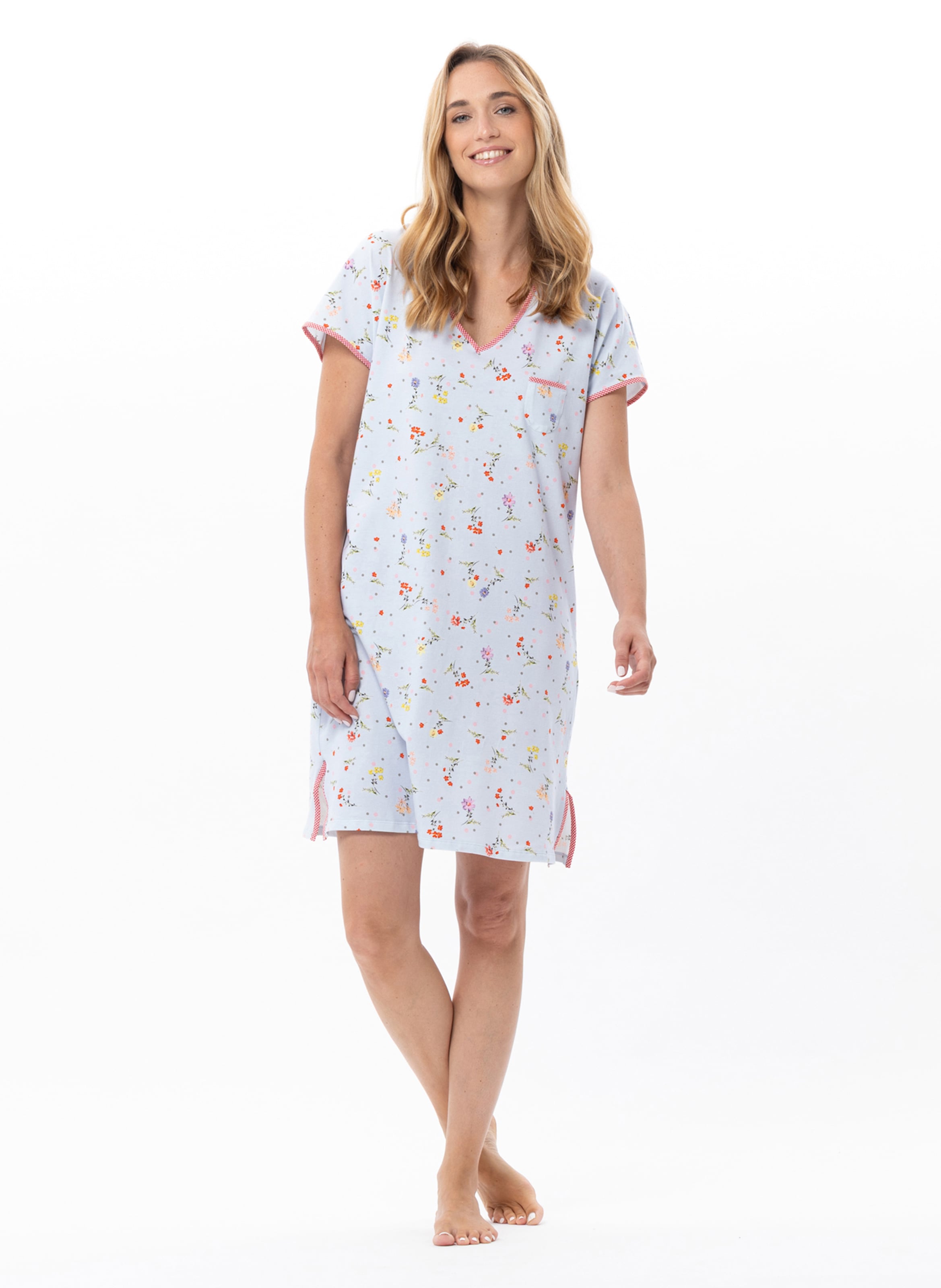 Chemise de nuit en coton DAISY 201, LE CHAT