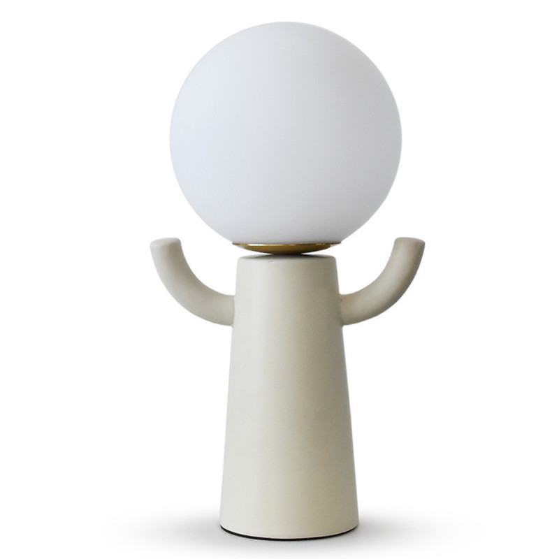 Lampe de table céramique écru Paul, MILLUMINE
