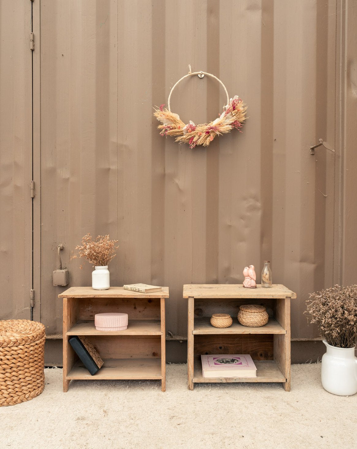 Paire de tables de chevet en bois Odile N°1573 - Bon état, DEBONGOUT