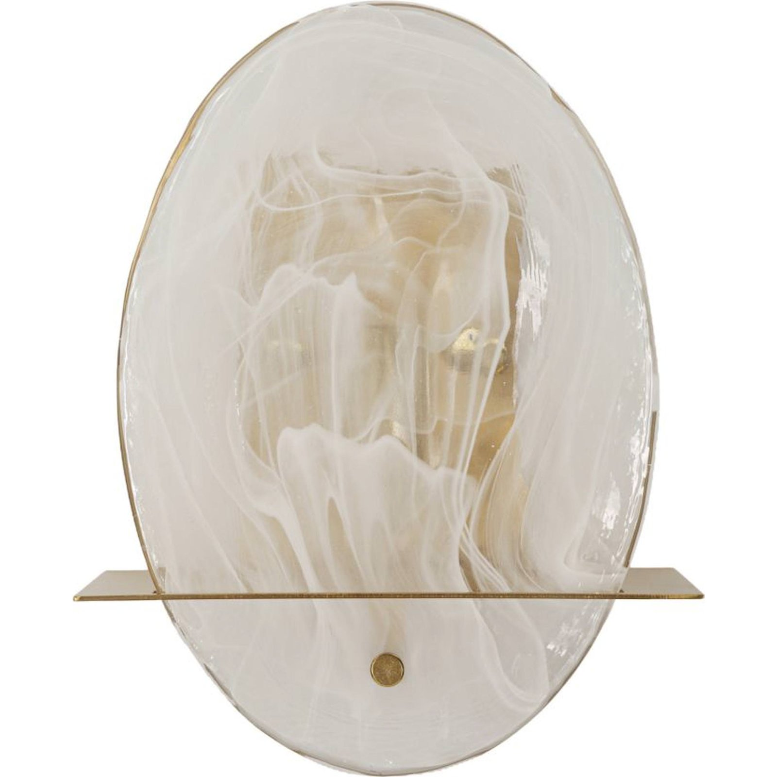 Applique murale en verre socle en fer GLAM, RECOLLECTION