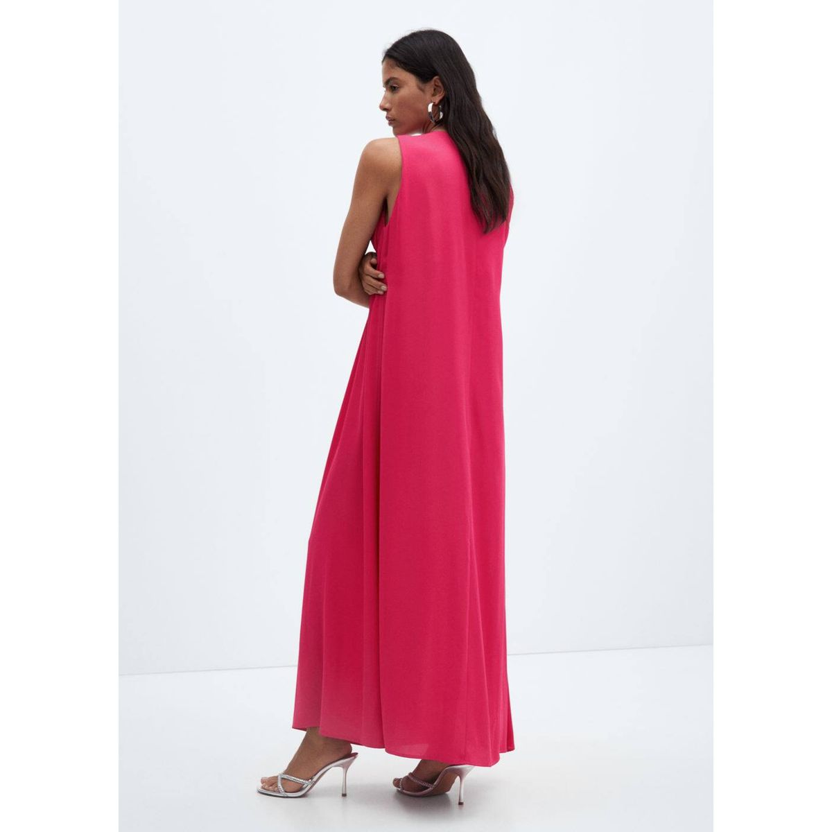 ASOS DESIGN - Pantalon de costume ultra évasé - Rose fuchsia