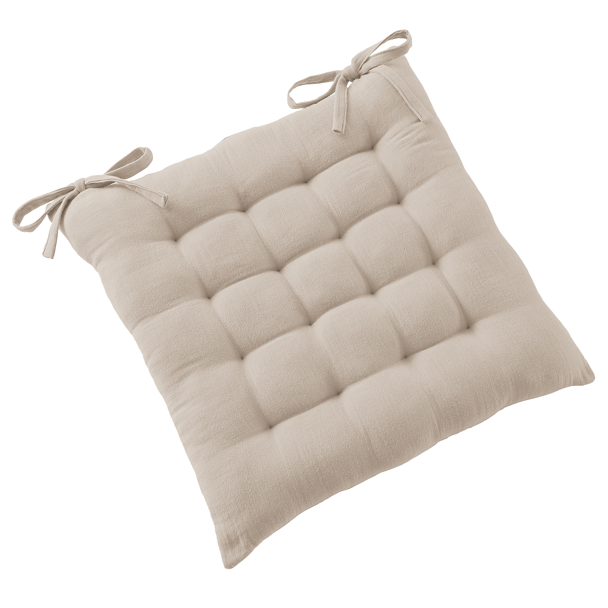 Coussin de chaise 40x40 cm Gaze de Coton Terra Naturel, EDEN