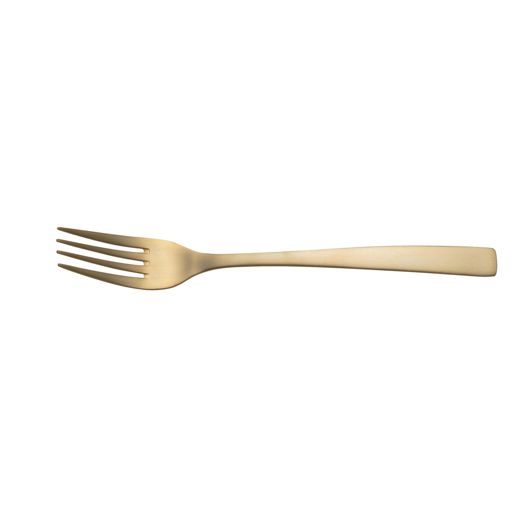 Fourchette de table monobloc Jet doré (lot de 6), JEAN DUBOST