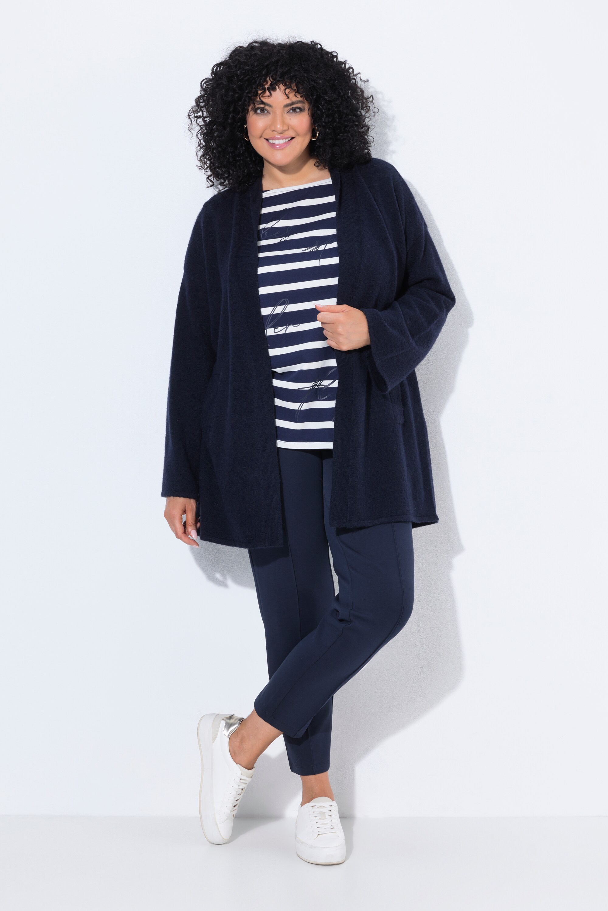Cardigan esprit kimono, sans fermeture, ULLA POPKEN