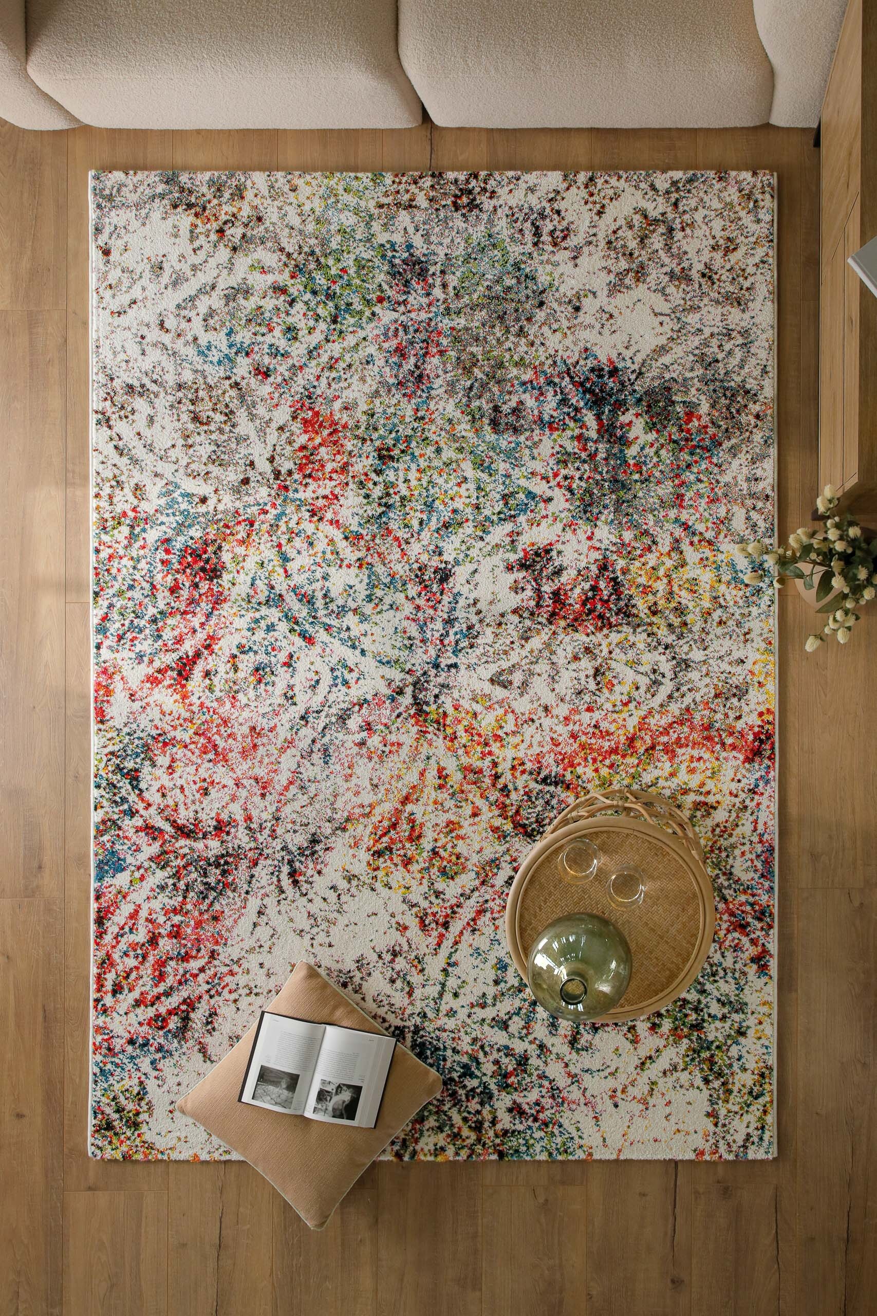 WECONhome Modernina 2.0, tissé machine, tapis poils courts, certifié OEKO-TEX® (n° 11.HTR.94219) (80 x 150 cm, multicolore) , Modernina 2.0, ESPRIT