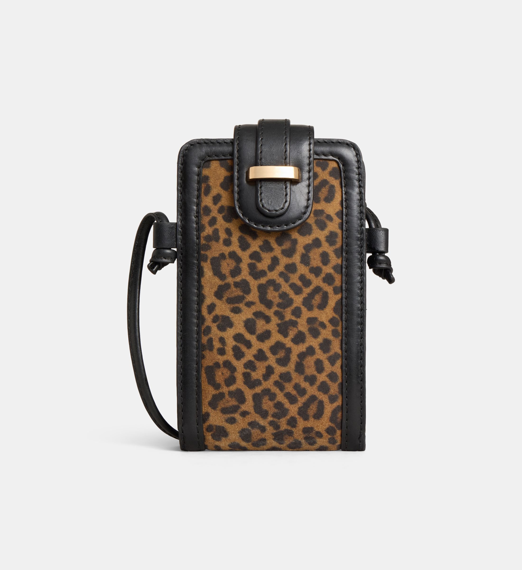 Sac pochette smartphone trapèze phone case suède, GALERIES LAFAYETTE