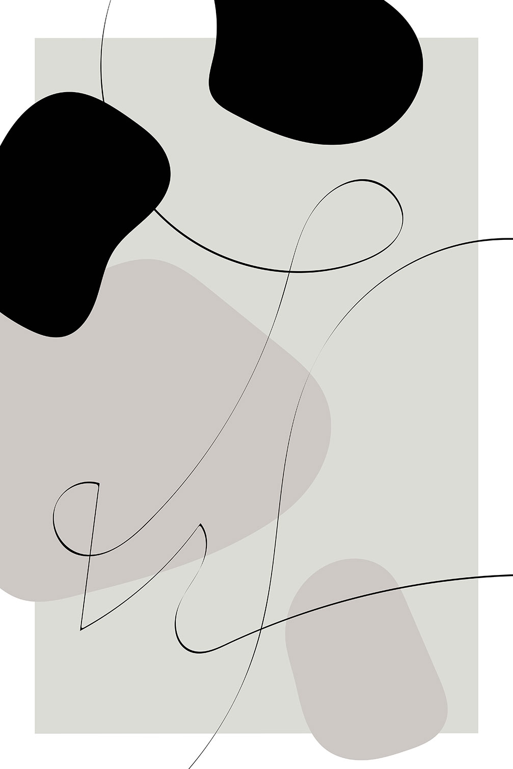 Tableau contemporain forme et autographe, HEXOA