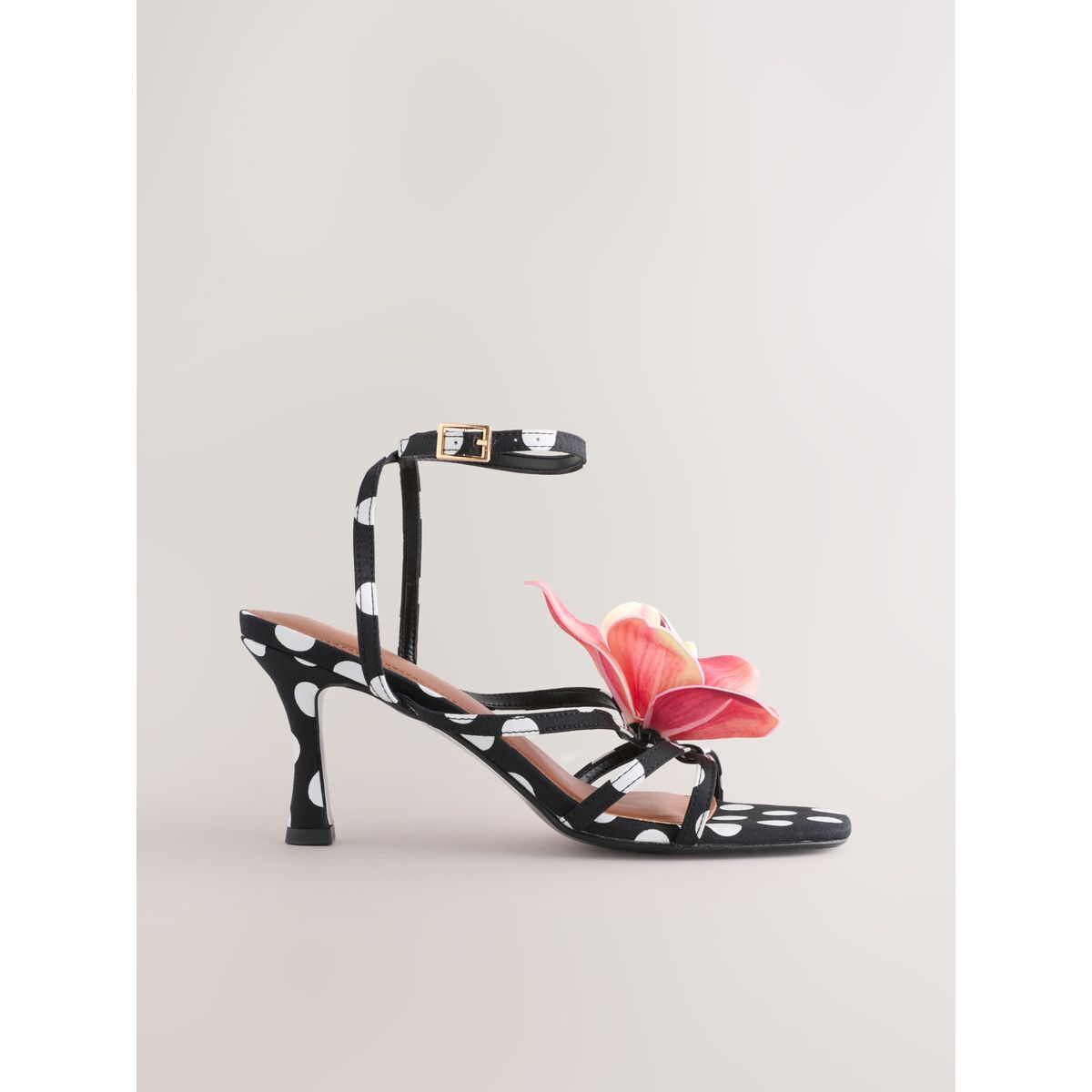 Sandales à talons et fleur 3d forever comfort, NEXT