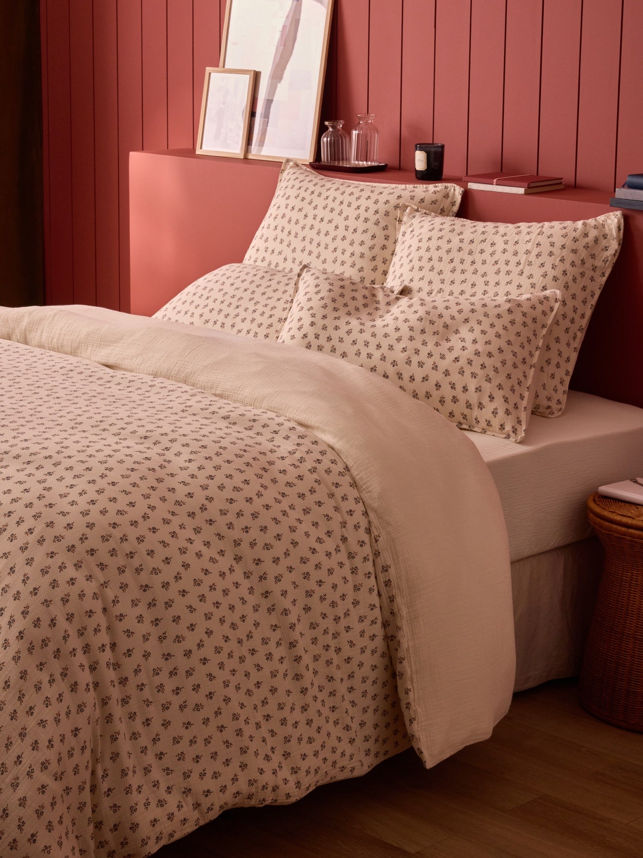 Housse de couette gaze de coton "Lorette", CYRILLUS