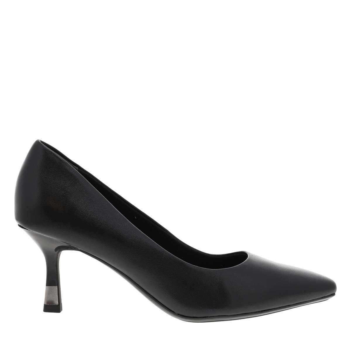 Escarpins cuir talon bobine noir Tamaris La Redoute